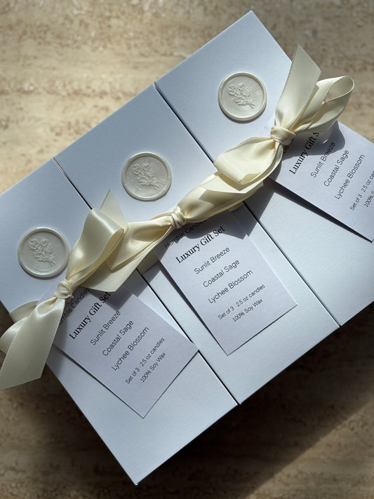 Luxury Candle Gift Set - White