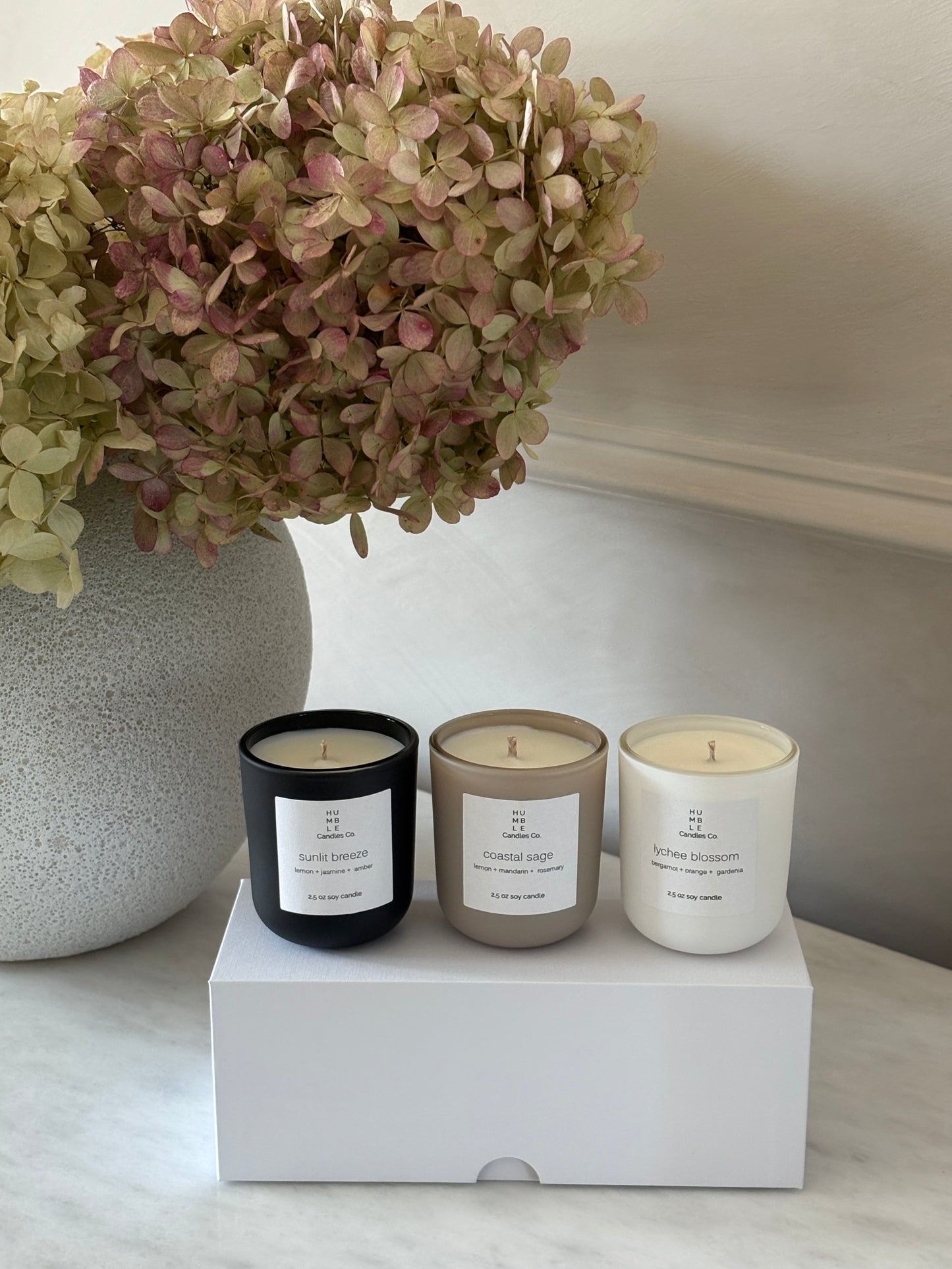 Luxury Candle Gift Set - White