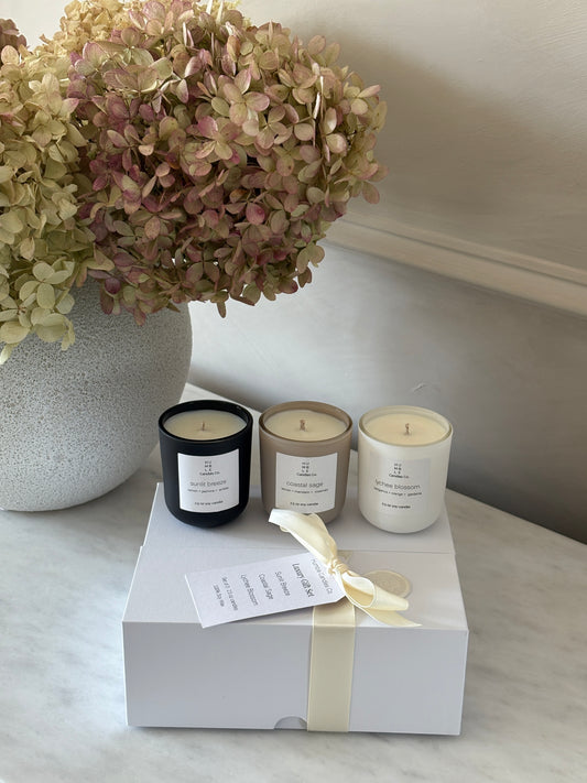 Luxury Candle Gift Set - White